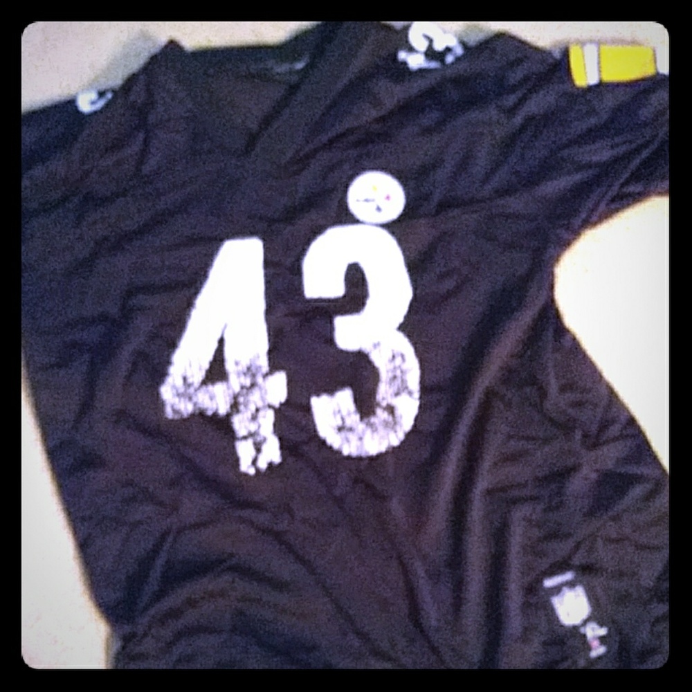 Steelers number 43 short sleeve jersey